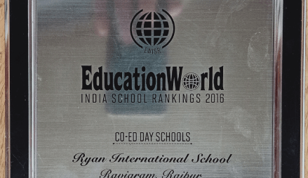 Education World Award India School (2016-17) - Ryan International School, Ravigram