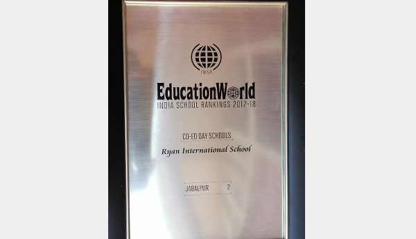 Ranked 2Nd Among Co-ed Day Schools In India- Ryan International School Jabalpur