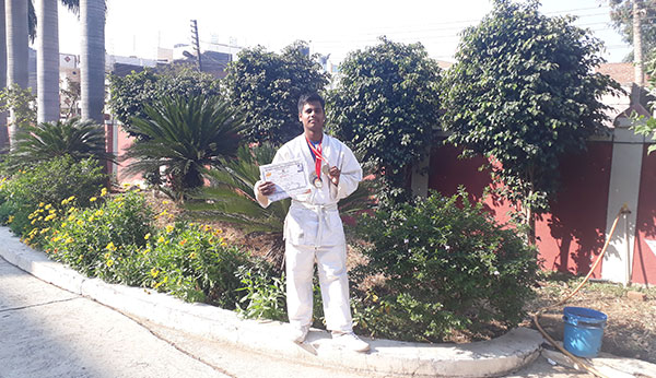 Mst. Amit Yadav Received The Gold Medal For His Exemplary Performance At Judo Sgfi Gwalior- Ryan International School Jabalpur