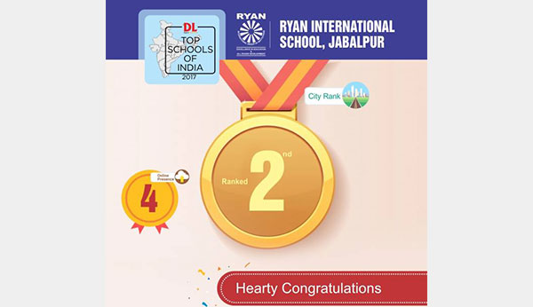 Ranked 2Nd City Rank In Jabalpur, Madhya Pradesh- Ryan International School Jabalpur
