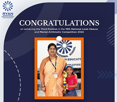 Dhanvi Y Karkera Achieving the Third Position at the 19th National Level