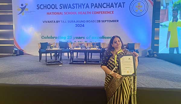 Award for promoting a Healthy Environment - Ryan International School, Sec 31 Gurgaon