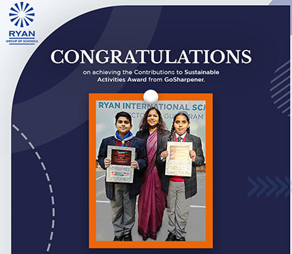 Our amazing students being awarded by GoSharpener for their outstanding commitment to sustainability
