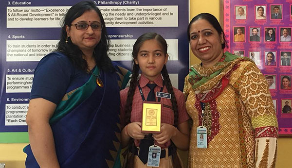 Drawing Competition organised by Ludhiana Sahodaya Schools Complex- Central Zone – 3rd Rank attained by Ryanite Ms. Suniska Mishra