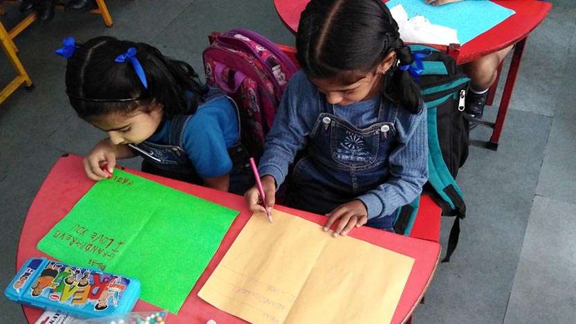 Card Making for Grandparents - Ryan International School Indore
