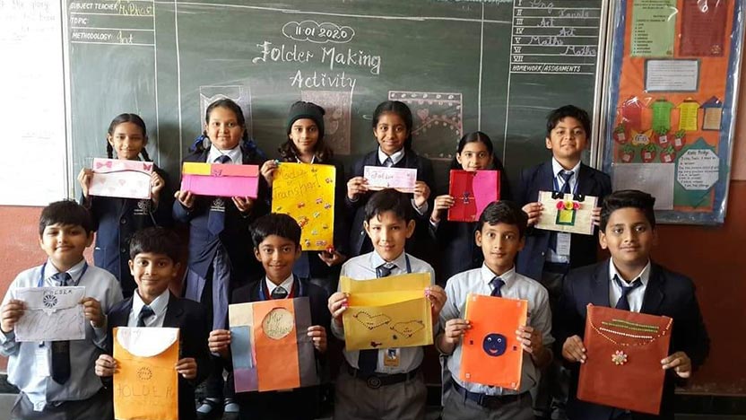 Folder Making Activity - Ryan International School Indore