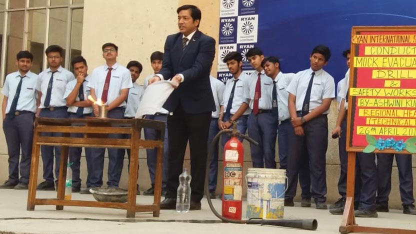Mock Evacuation Drill Mock Evacuation Drill - Ryan International School, Dasna