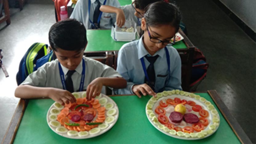 Salad Making Activity - Ryan International School Indore