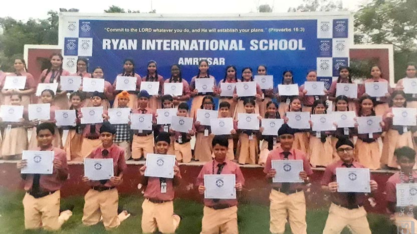 International Book OF Records-World Records Of Excellence - Ryan International School, Amritsar International Book OF Records-World Records Of Excellence - Ryan International School, Amritsar
