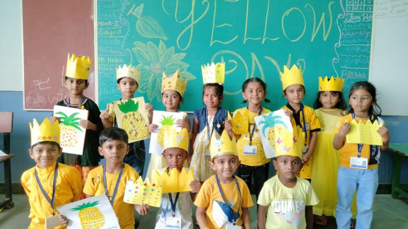 The Pre-Primary section of Ryan International School, Masma, celebrated Yellow Day with the objective