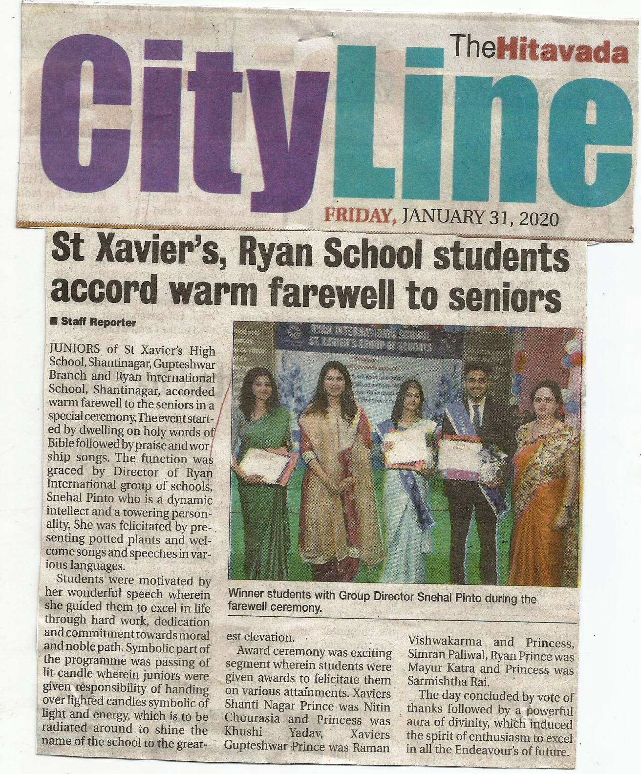 Farewell- Ryan International School Jabalpur