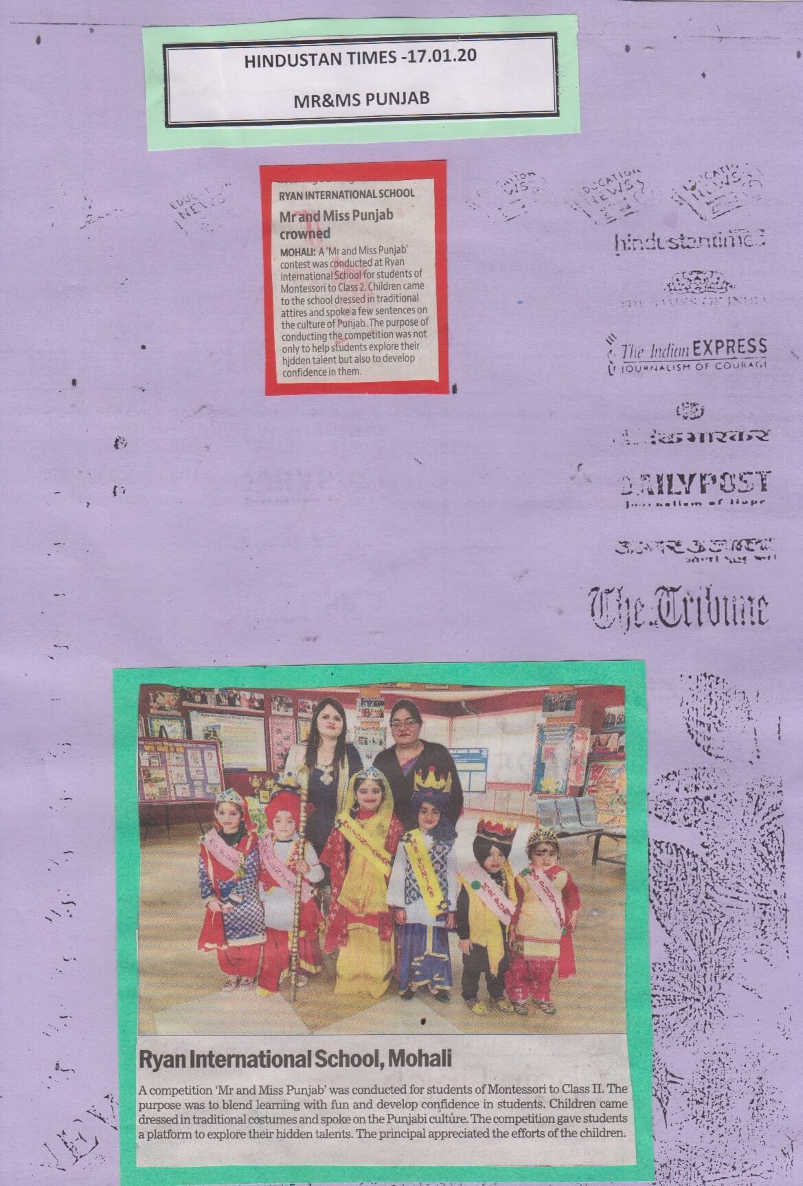 Mr & Ms Punjab - Ryan International School - Mohali