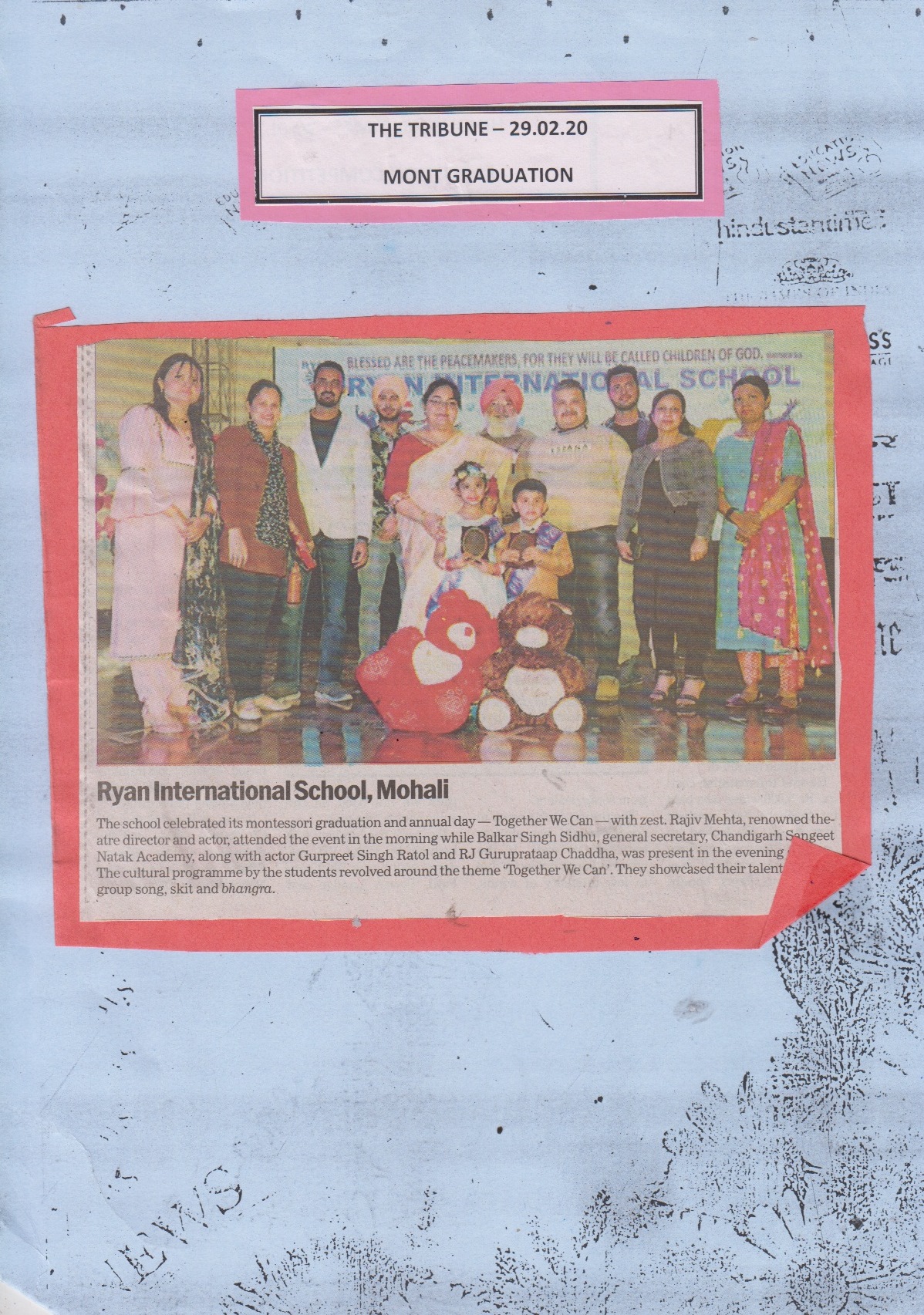 Mont Graduation - Ryan International School - Mohali