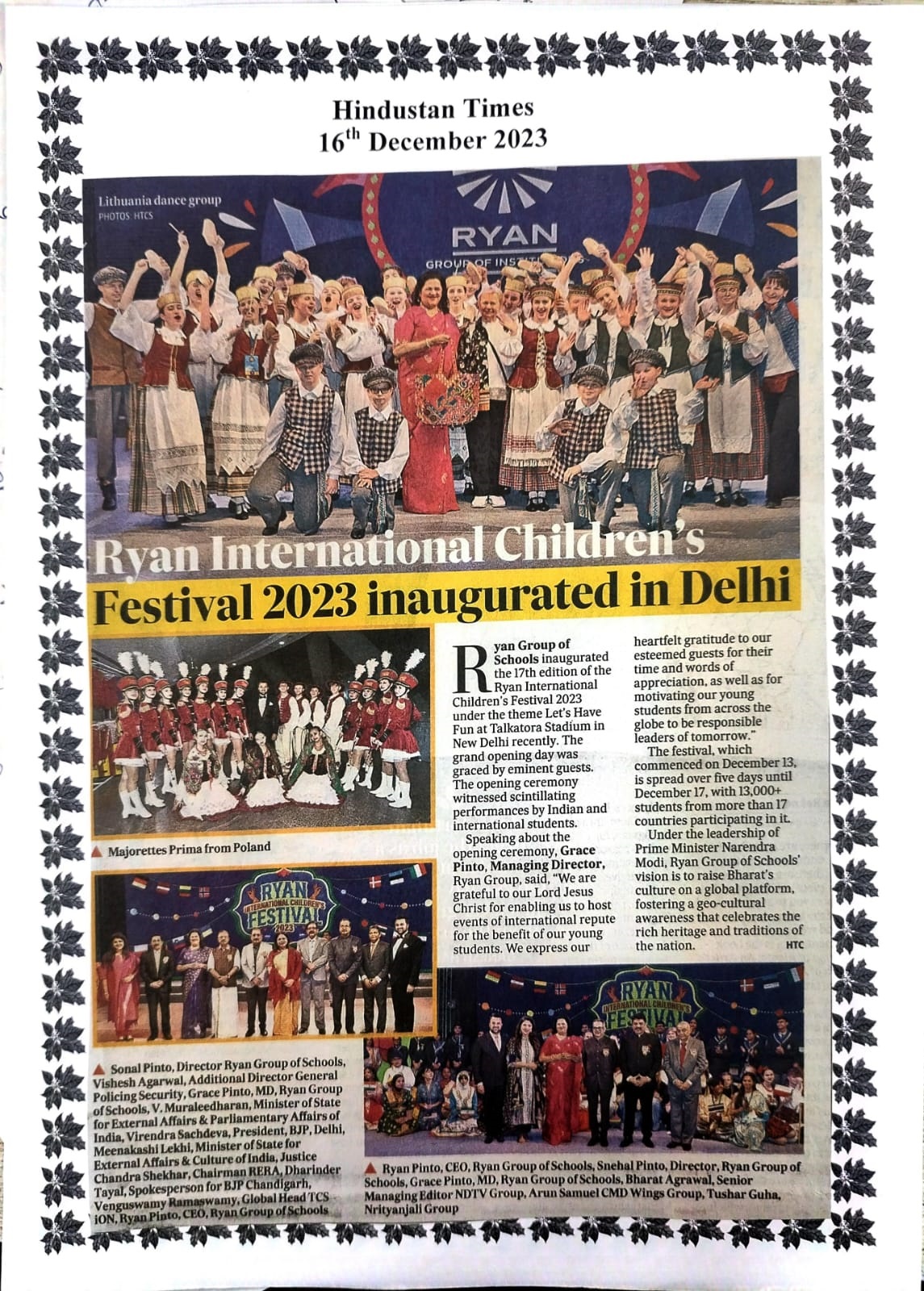Ryan International Children's Festival