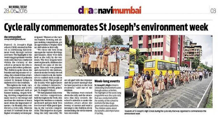 Environment week celebration at RIS Nerul